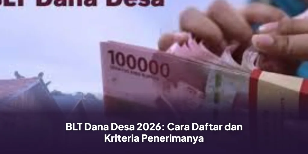 BLT Dana Desa 2026: Cara Daftar dan Kriteria Penerimanya