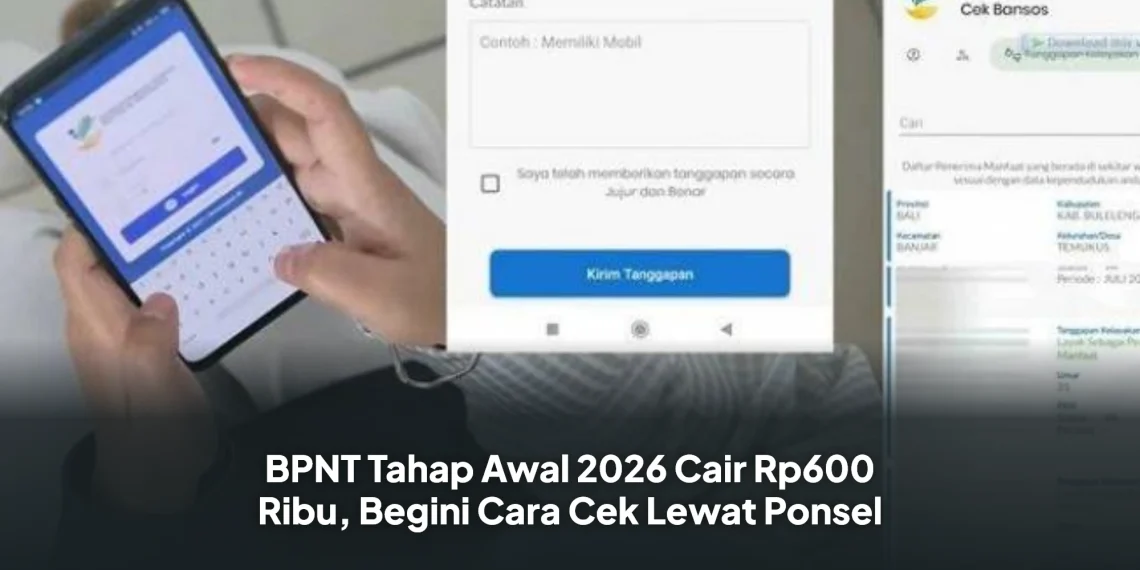 BPNT Tahap 1 2026 Cair Rp600 Ribu, Begini Cara Cek Lewat Ponsel