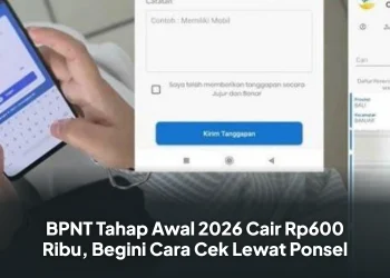 BPNT Tahap 1 2026 Cair Rp600 Ribu, Begini Cara Cek Lewat Ponsel