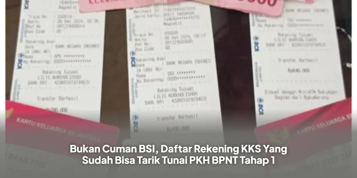 Bukan Cuman BSI, Daftar Rekening KKS Yang Sudah Bisa Tarik Tunai PKH BPNT Tahap 1