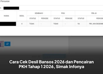 Cara Cek Desil Bansos 2026 dan Pencairan PKH Tahap 1 2026, Simak Infonya