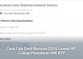 Cara Cek Desil Bansos 2026 Lewat HP, Cukup Masukkan NIK KTP