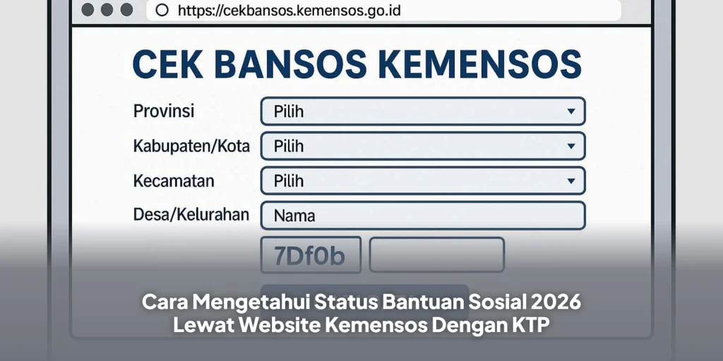 Cara Mengetahui Status Bantuan Sosial 2026 Lewat Website Kemensos Dengan KTP