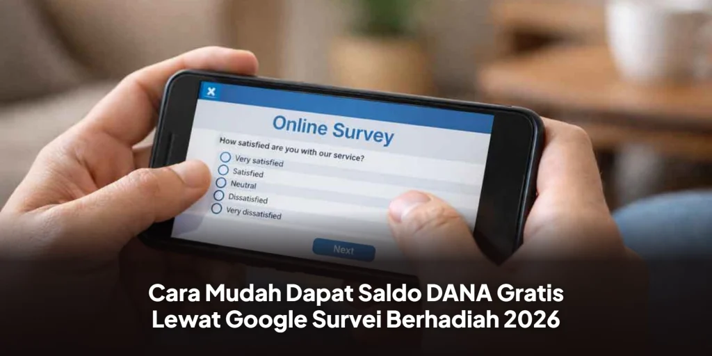 Cara Mudah Dapat Saldo DANA Gratis Lewat Google Survei Berhadiah 2026
