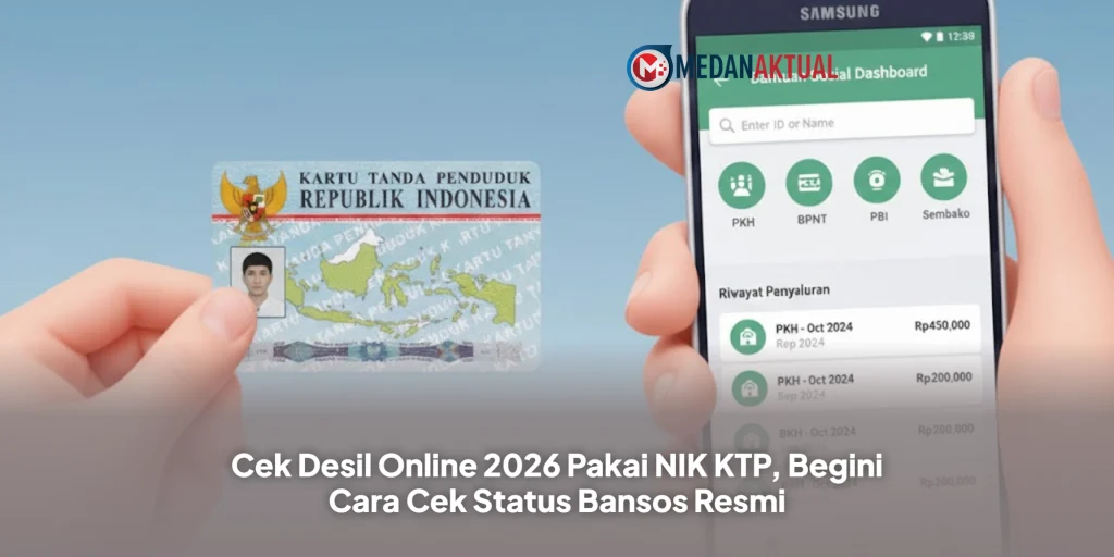 Cek Desil Online 2026 Pakai NIK KTP, Begini Cara Cek Status Bansos Resmi