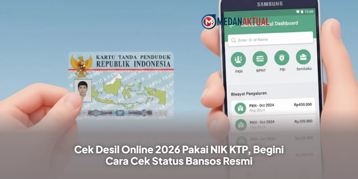 Cek Desil Online 2026 Pakai NIK KTP, Begini Cara Cek Status Bansos Resmi