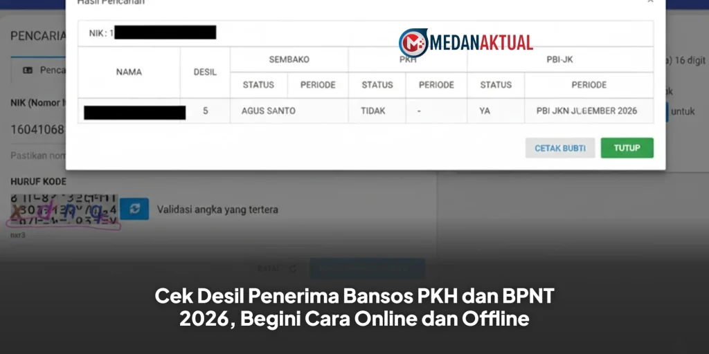 Cek Desil Penerima Bansos PKH dan BPNT 2026, Begini Cara Online dan Offline