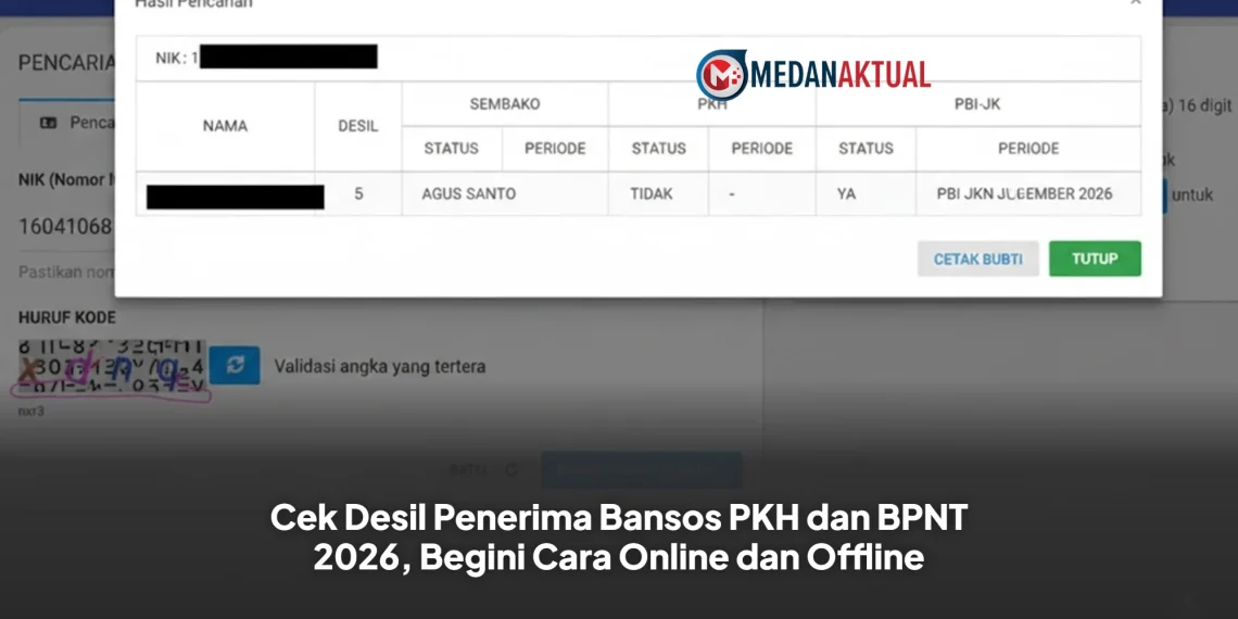 Cek Desil Penerima Bansos PKH dan BPNT 2026, Begini Cara Online dan Offline
