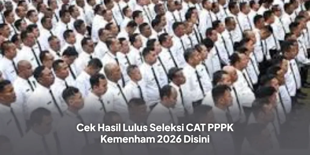 Cek Hasil Lulus Seleksi CAT PPPK Kemenham 2026 Disini