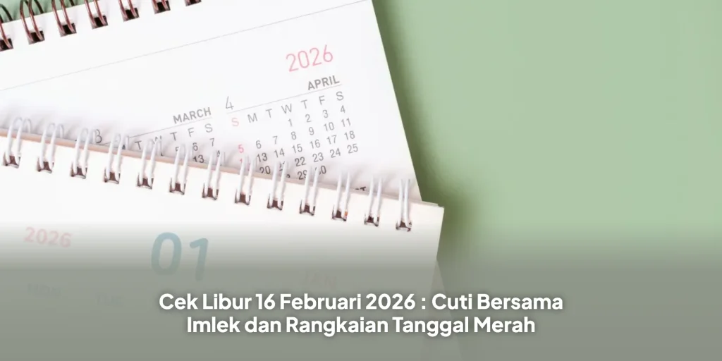 Cek Libur 16 Februari 2026 : Cuti Bersama Imlek dan Rangkaian Tanggal Merah