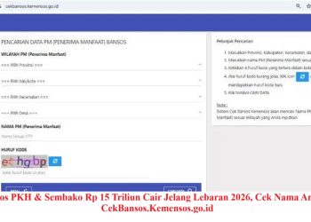 Bansos PKH & Sembako Rp 15 Triliun Cair Jelang Lebaran 2026, Cek Nama Anda Di CekBansos.Kemensos.go.id