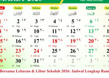 Cuti Bersama Lebaran & Libur Sekolah 2026: Jadwal Lengkap Ramadan