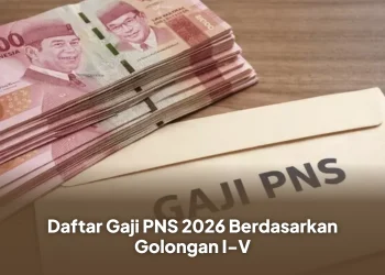 Daftar Gaji PNS 2026 Berdasarkan Golongan I-V