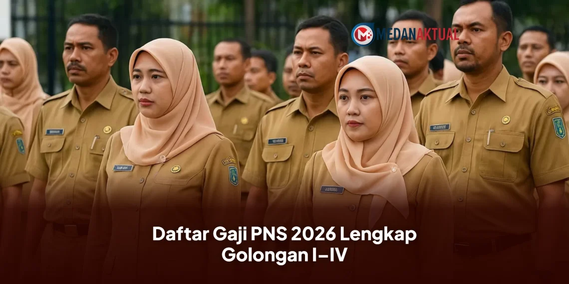 Daftar Gaji PNS 2026 Lengkap Golongan I–IV