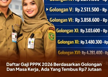 Daftar Gaji PPPK 2026 Berdasarkan Golongan Dan Masa Kerja, Ada Yang Tembus Rp7 Jutaan