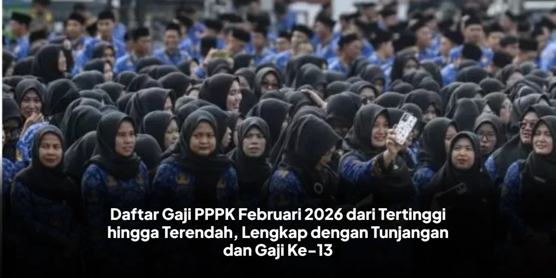 Daftar Gaji PPPK Februari 2026 dari Tertinggi hingga Terendah, Lengkap dengan Tunjangan dan Gaji Ke-13
