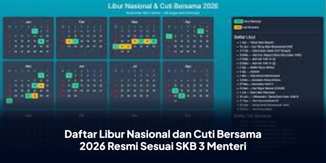 Daftar Libur Nasional dan Cuti Bersama 2026 Resmi Sesuai SKB 3 Menteri