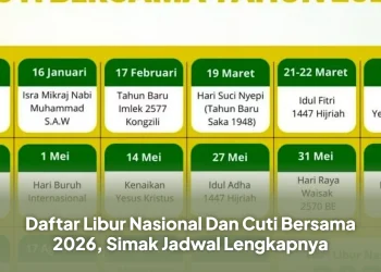 Daftar Libur Nasional Dan Cuti Bersama 2026, Simak Jadwal Lengkapnya