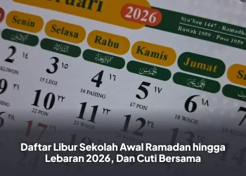 Daftar Libur Sekolah Awal Ramadan hingga Lebaran 2026, Dan Cuti Bersama