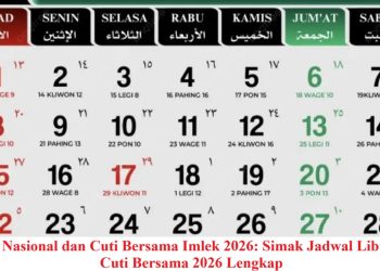 Libur Nasional dan Cuti Bersama Imlek 2026: Simak Jadwal Libur dan Cuti Bersama 2026 Lengkap
