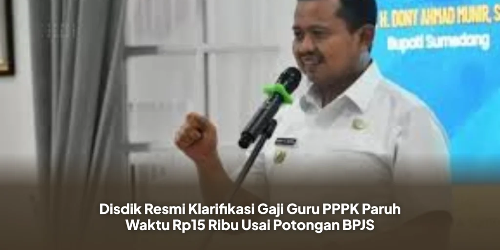 Disdik Resmi Klarifikasi Gaji Guru PPPK Paruh Waktu Rp15 Ribu Usai Potongan BPJS