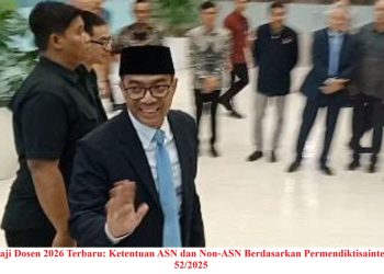 Gaji Dosen 2026 Terbaru: Ketentuan ASN dan Non-ASN Berdasarkan Permendiktisaintek 52/2025