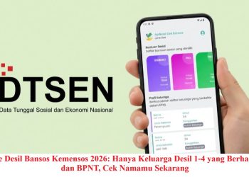Update Desil Bansos Kemensos 2026: Hanya Keluarga Desil 1-4 yang Berhak PKH dan BPNT, Cek Namamu Sekarang