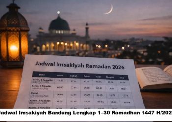 Jadwal Imsakiyah Bandung Lengkap 1–30 Ramadhan 1447 H /2026 M
