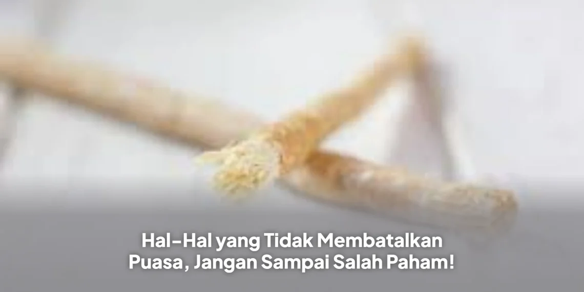 Hal-Hal yang Tidak Membatalkan Puasa, Jangan Sampai Salah Paham!