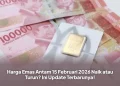 Harga Emas Antam 15 Februari 2026 Naik atau Turun? Ini Update Terbarunya!