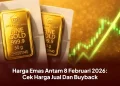 Harga Emas Antam 8 Februari 2026: Cek Harga Jual Dan Buyback