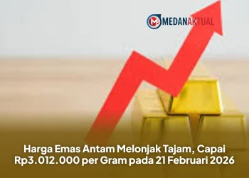 Harga Emas Antam Melonjak Tajam, Capai Rp3.012.000 per Gram pada 21 Februari 2026