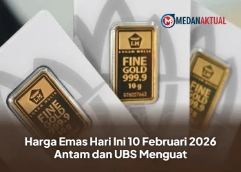 Harga Emas Hari Ini 10 Februari 2026 Antam dan UBS Menguat