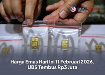 Harga Emas Hari Ini 11 Februari 2026, UBS Tembus Rp3 Juta