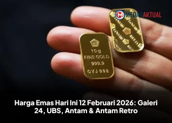 Harga Emas Hari Ini 12 Februari 2026: Galeri 24, UBS, Antam & Antam Retro