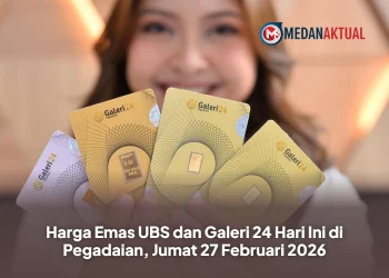 Harga Emas UBS dan Galeri 24 Hari Ini di Pegadaian, Jumat 27 Februari 2026