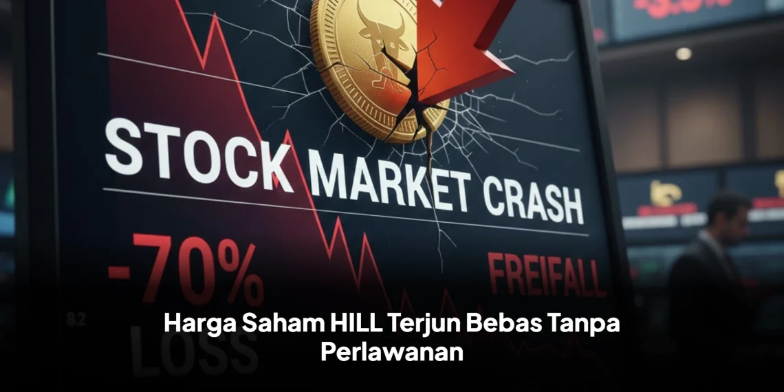 Harga Saham HILL Terjun Bebas Tanpa Perlawanan