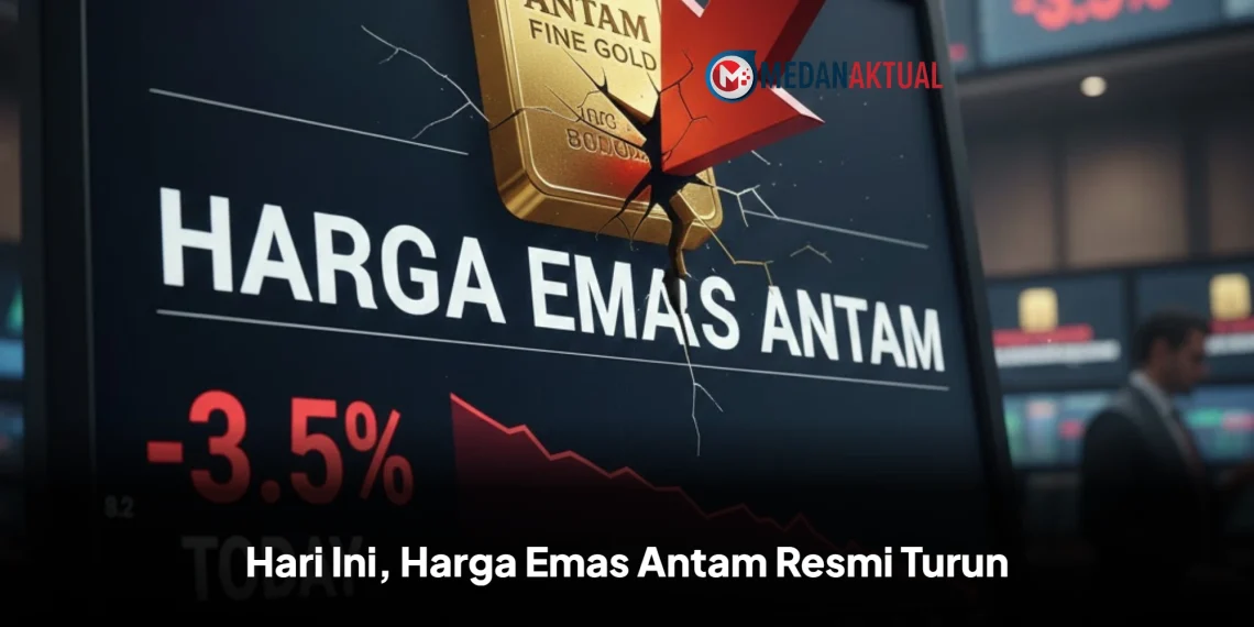 Hari Ini, Harga Emas Antam Resmi Turun