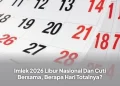 Imlek 2026 Libur Nasional Dan Cuti Bersama, Berapa Hari Totalnya?