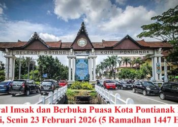 Jadwal Imsak dan Berbuka Puasa Kota Pontianak Hari ini, Senin 23 Februari 2026 (5 Ramadhan 1447 H)