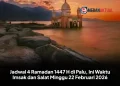 Jadwal 4 Ramadan 1447 H di Palu, Ini Waktu Imsak dan Salat Minggu 22 Februari 2026