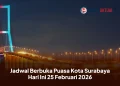 Jadwal Berbuka Puasa Kota Surabaya Hari Ini 25 Februari 2026