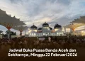 Jadwal Buka Puasa Banda Aceh dan Sekitarnya, Minggu 22 Februari 2026