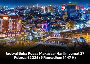Jadwal Buka Puasa Makassar Hari Ini Jumat 27 Februari 2026 (9 Ramadhan 1447 H)