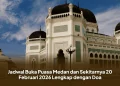 Jadwal Buka Puasa Medan dan Sekitarnya 20 Februari 2026 Lengkap dengan Doa