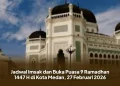 Jadwal Imsak dan Buka Puasa 9 Ramadhan 1447 H di Kota Medan, 27 Februari 2026