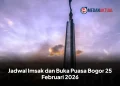 Jadwal Imsak dan Buka Puasa Bogor 25 Februari 2026