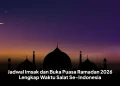 Jadwal Imsak dan Buka Puasa Ramadan 2026 Lengkap Waktu Salat Se-Indonesia