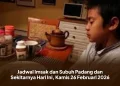 Jadwal Imsak dan Subuh Padang dan Sekitarnya Hari Ini, Kamis 26 Februari 2026