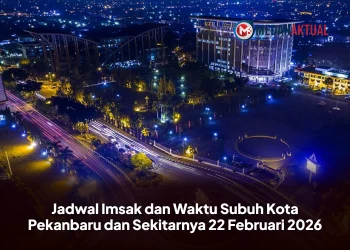 Jadwal Imsak dan Waktu Subuh Kota Pekanbaru dan Sekitarnya 22 Februari 2026